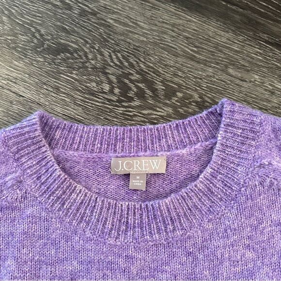 J. Crew Purple Crewneck Pullover Sweater - Picture 6 of 8